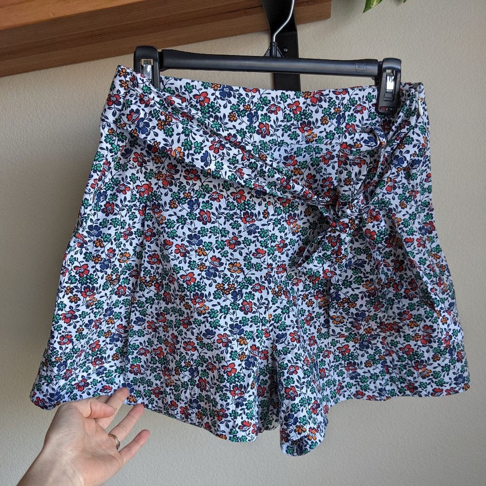 J. Crew Floral High Waist Shorts - Multicolor